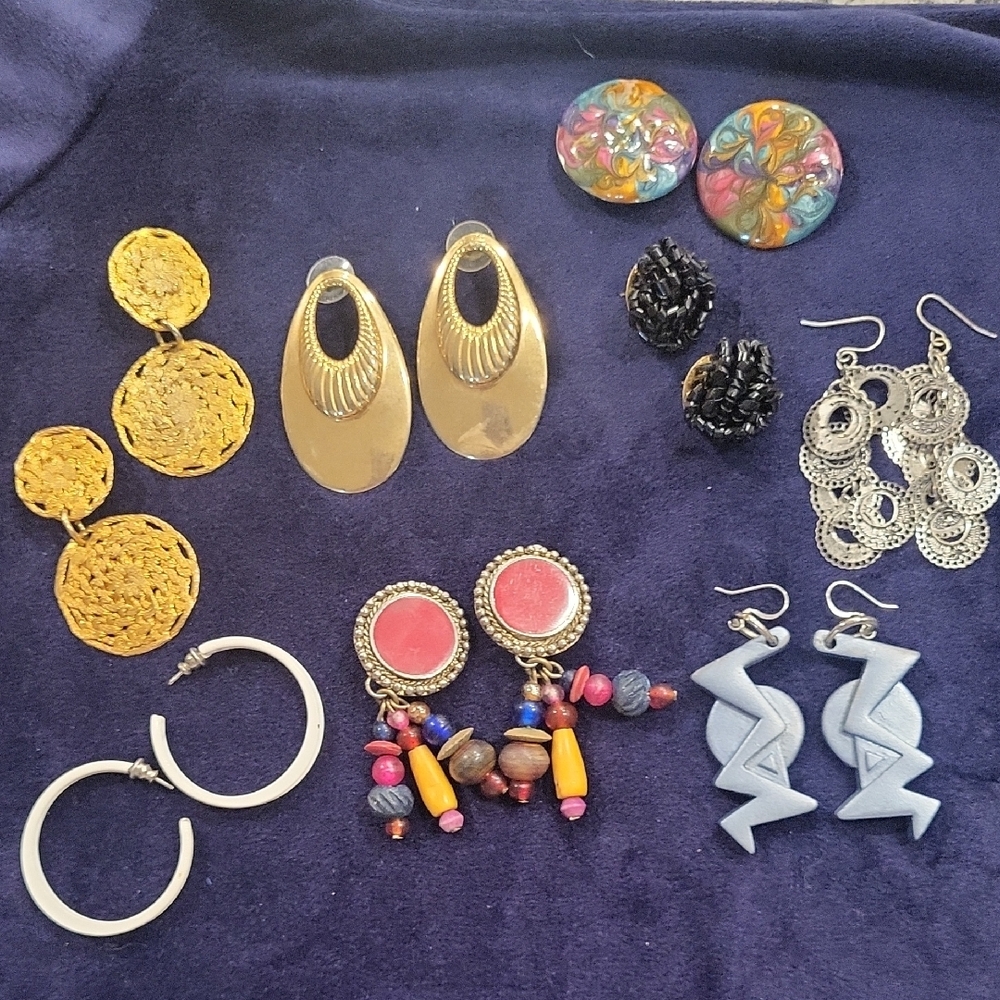 8 sets of Vintage Earrings